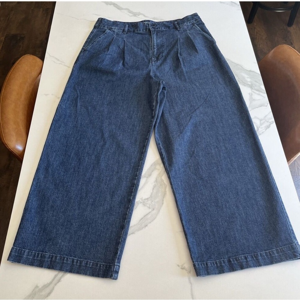 Madewell Blue Wide Leg Jeans